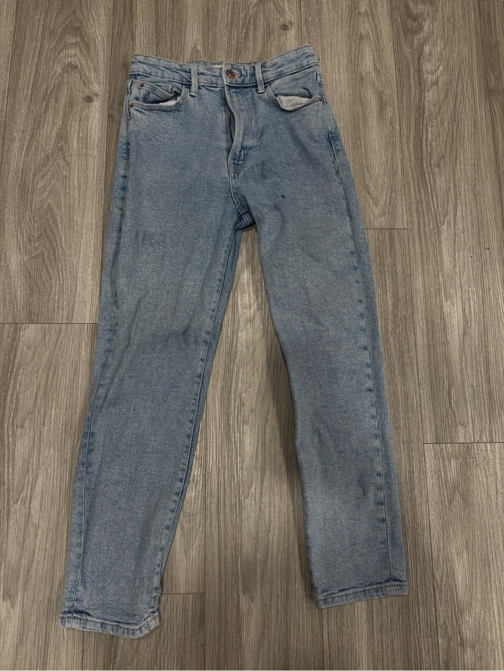 stradivarius Light Blue Straight Leg Jeans